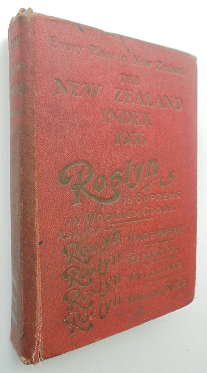 Two books. Every Place in New Zealand The New Zealand Index (1936). A