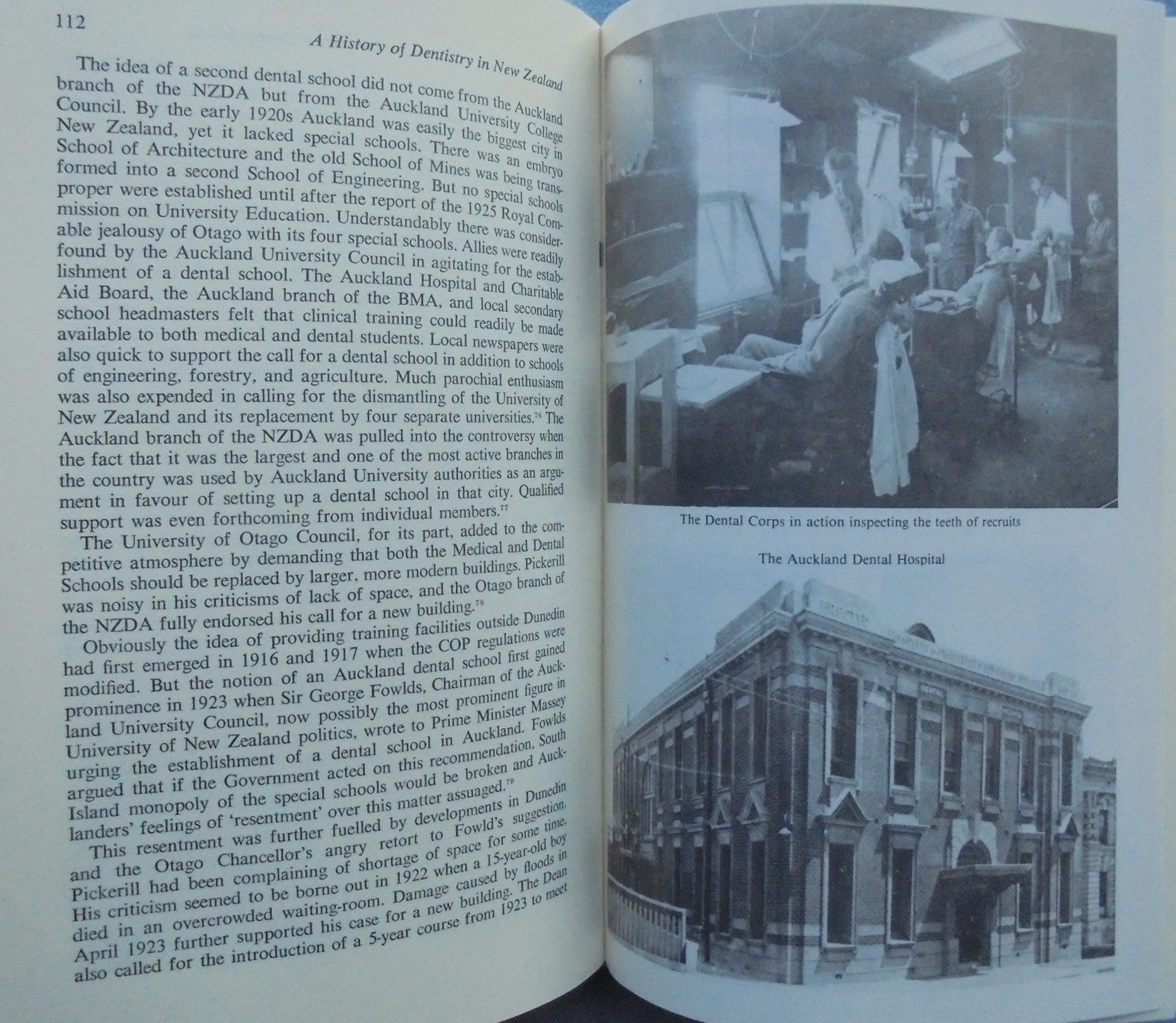A History of Dentistry in New Zealand by T.W.H. Brooking.