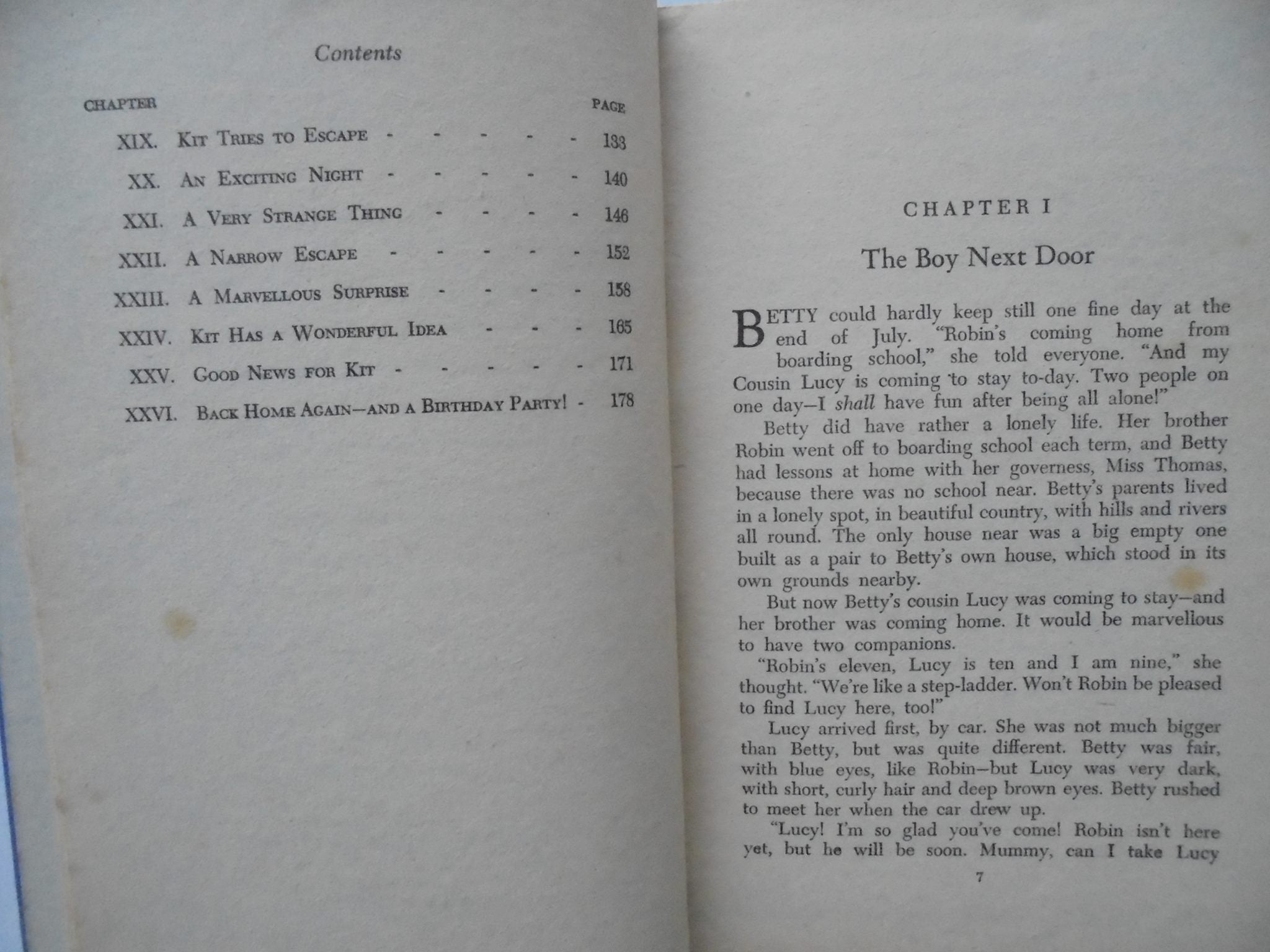 Enid Blyton: The Boy Next Door. 1st edition 1949 & The O'Sullivan Twins. 1952.