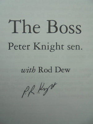 The Boss. SIGNED by Peter Knight, first powerboat champion