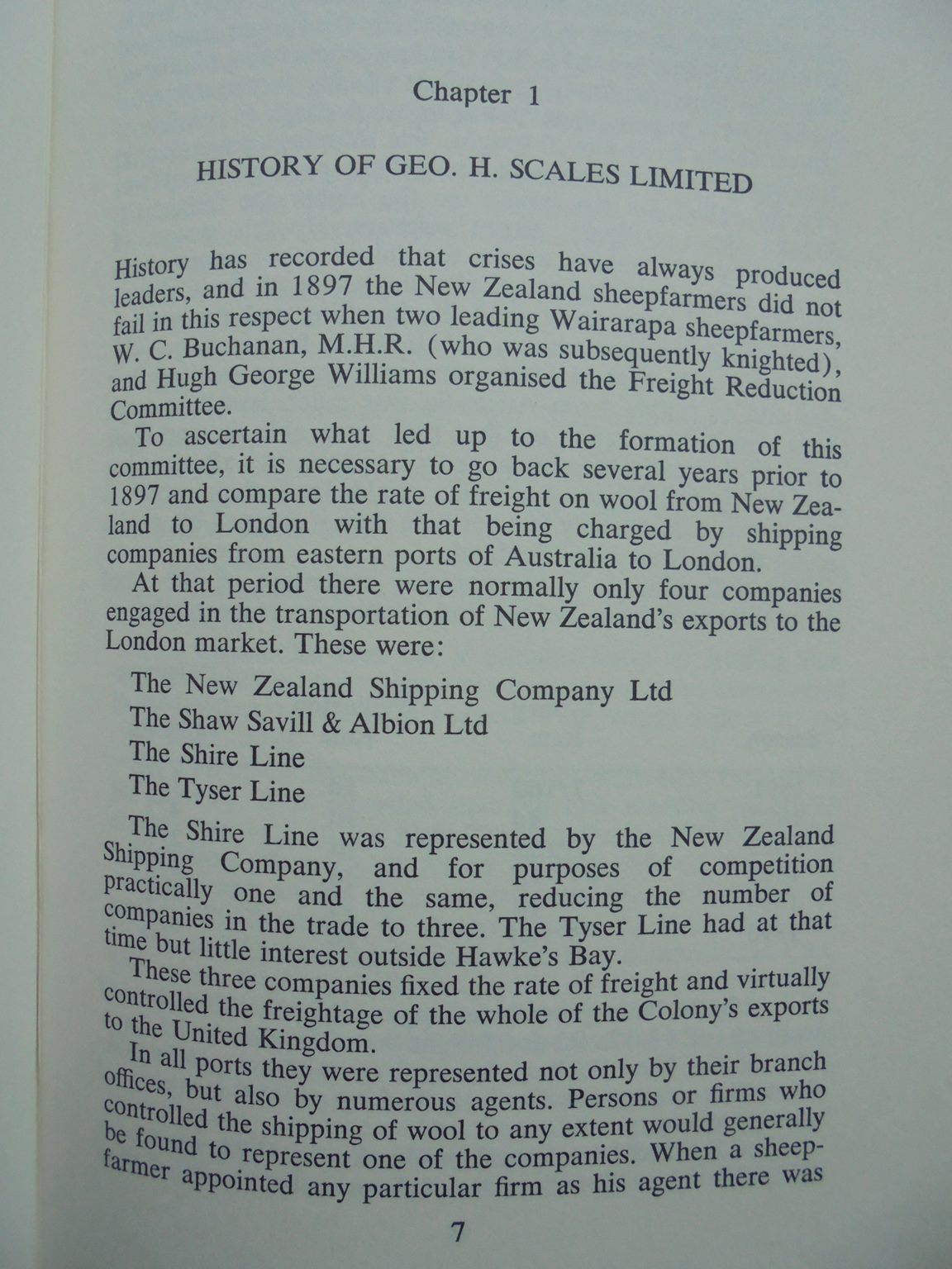 A Venture into Shipping 1912-1972: Geo. H. Scales Ltd