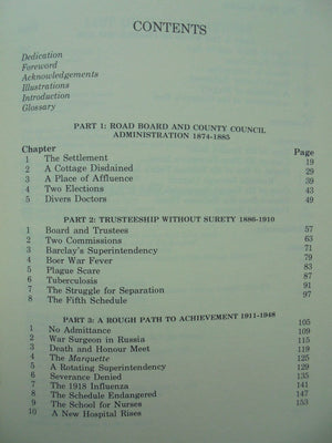 The Fifth Schedule 1874 - 1975 The Story of Waimate's Open Community Hospital By Bernice E. Shackleton.