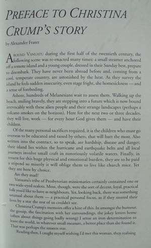 Christina's Story Realities of Family Life on an isolated Pacific Island 1938-1956 by Chris Crump, SIGNED by Dorothy McKenzie.