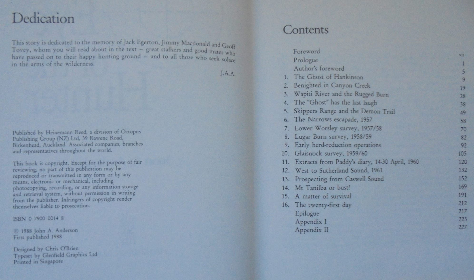 The Eye of the Hunter. SIGNED FIRST EDITION.