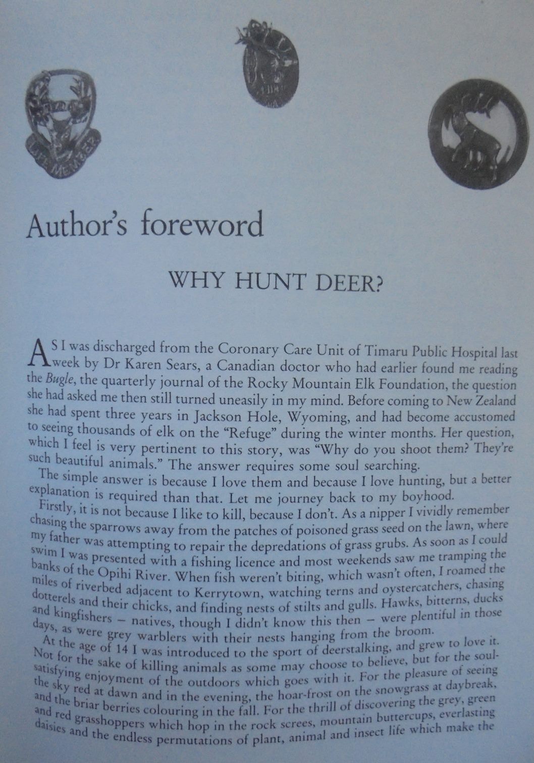 The Eye of the Hunter. SIGNED FIRST EDITION.