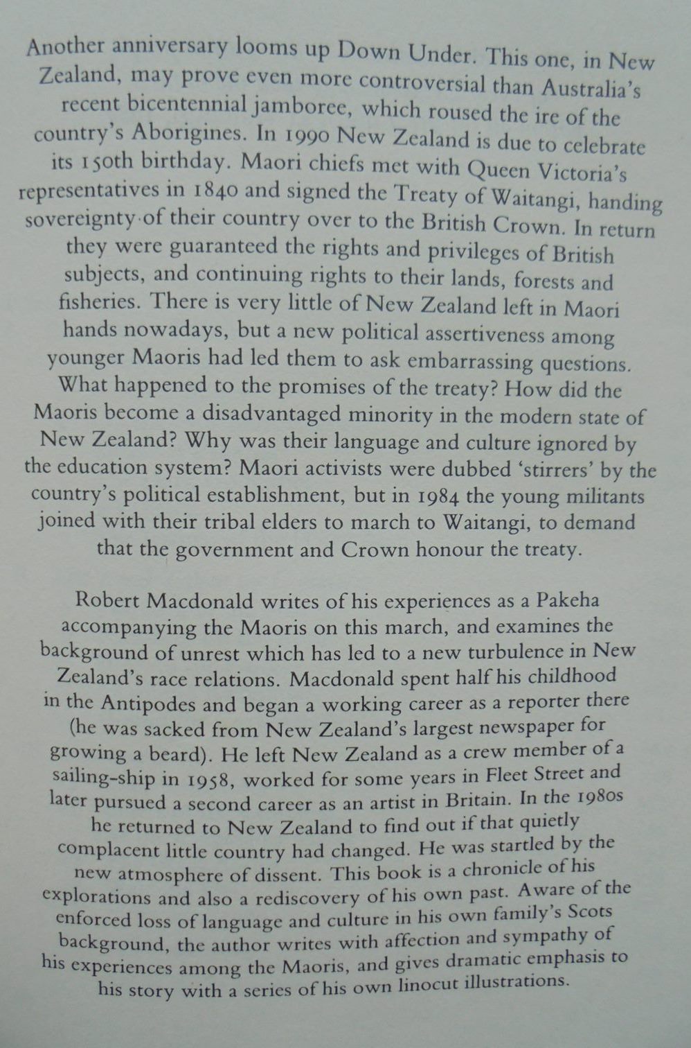 The Fifth Wind New Zealand and the Legacy of a Turbulent Past. FIRST EDITION HARDBACK