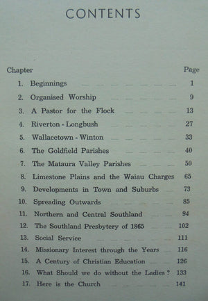 The Flame Unquenched: Being the History of the Presbyterian Church in Southland in the years 1856-1956. SIGNED BY AUTHOR Georgina Mcdonald.