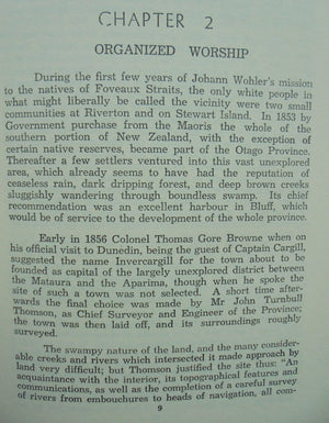 The Flame Unquenched: Being the History of the Presbyterian Church in Southland in the years 1856-1956. SIGNED BY AUTHOR Georgina Mcdonald.