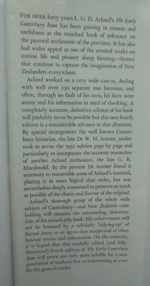 The Early Canterbury Runs By BY L. G. D. Acland. 1975, 4th Revised Edition.