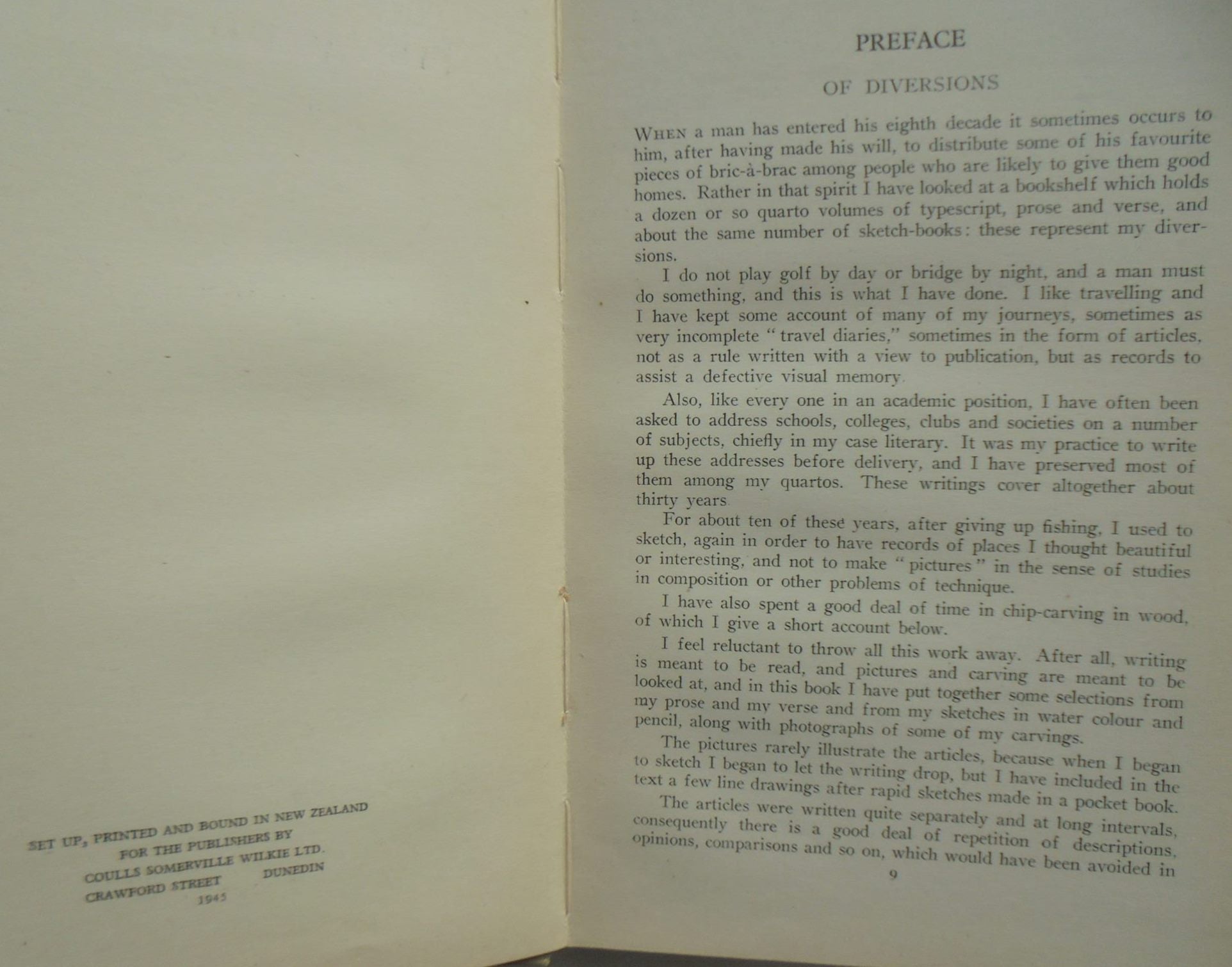 Diversions of a Professor in New Zealand by D. W. Carmalt Jones.