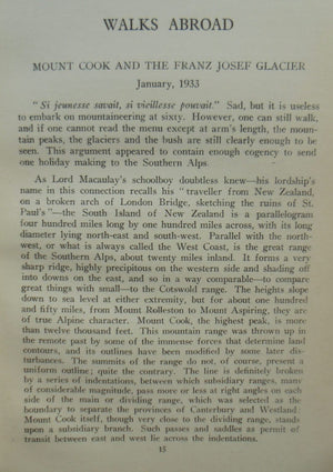 Diversions of a Professor in New Zealand by D. W. Carmalt Jones.