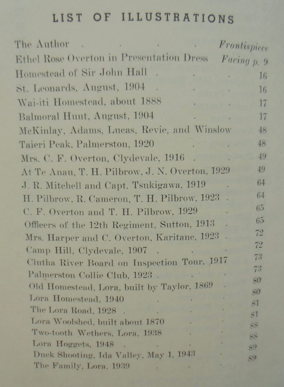 Fifty years of sheep Farming in Canterbury, Otago and Southland by C. F .Overton. 1949, First Edition. VERY SCARCE.