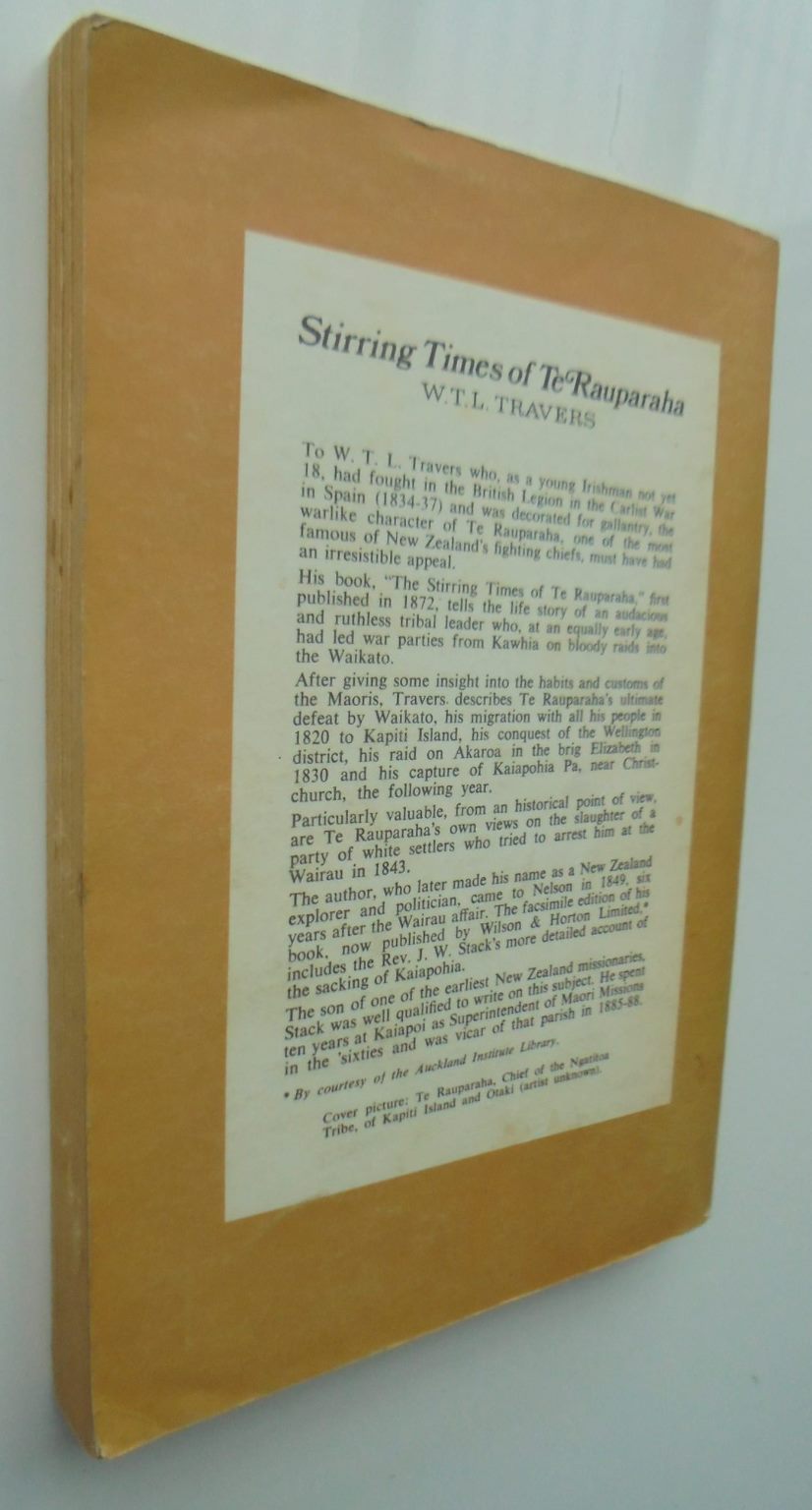 The stirring times of Te Rauparaha. By W. T. L. Travers.