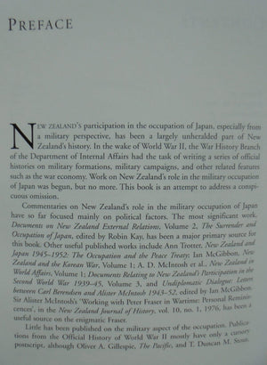 Jayforce: New Zealand and the Military Occupation of Japan 1945-48 By Laurie Brocklebank.