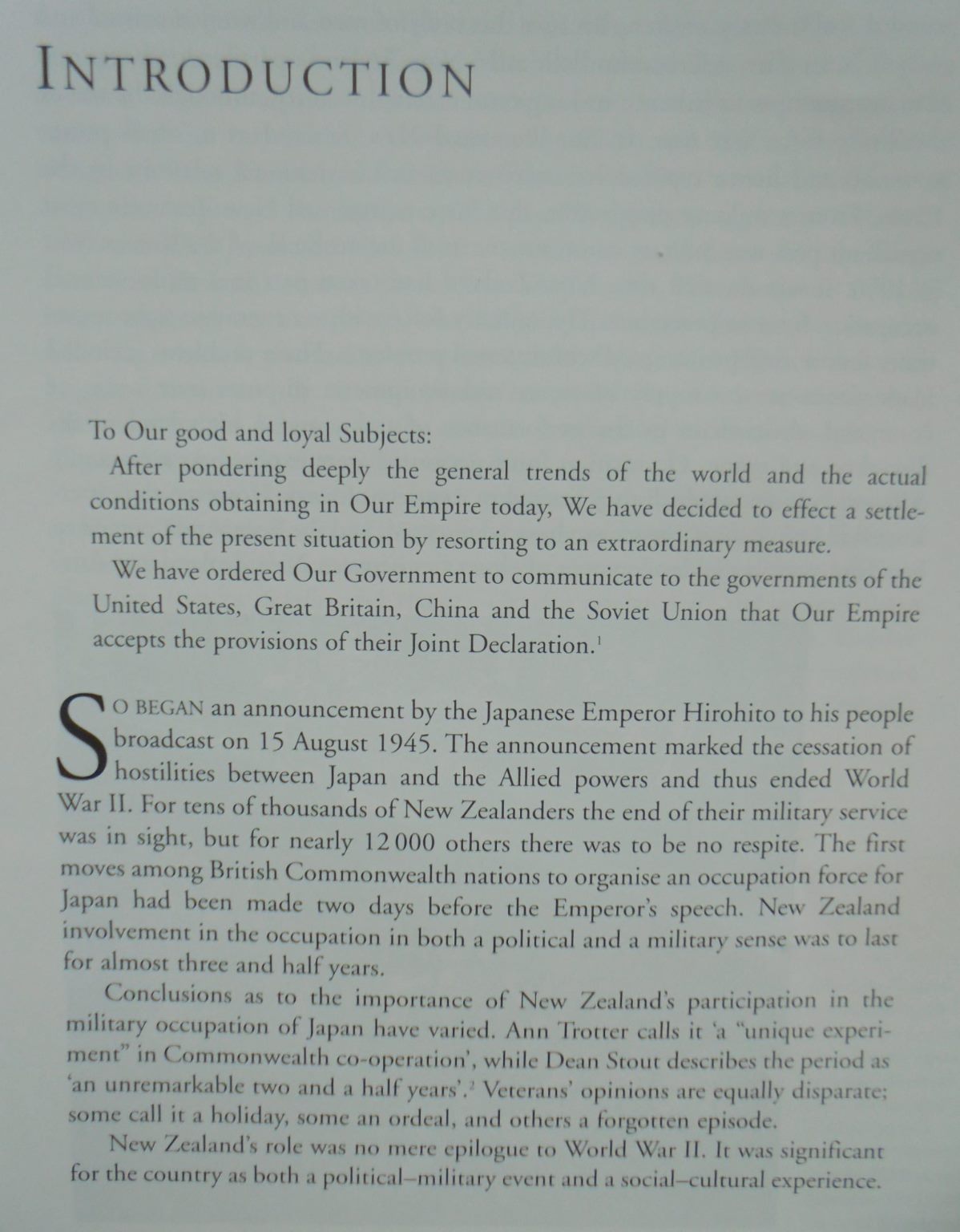 Jayforce: New Zealand and the Military Occupation of Japan 1945-48 By Laurie Brocklebank.