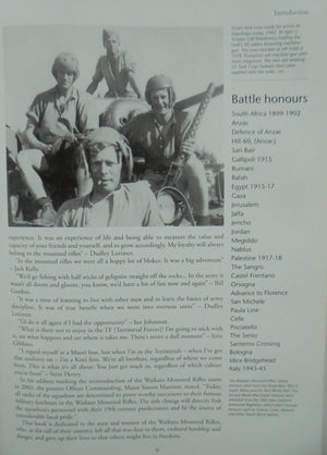 Waikato Troopers: History of the Waikato Mounted Rifles. SIGNED BY AUTHOR Richard Stowers. Also SIGNED by the Squadron Commander Major Simon Marriott