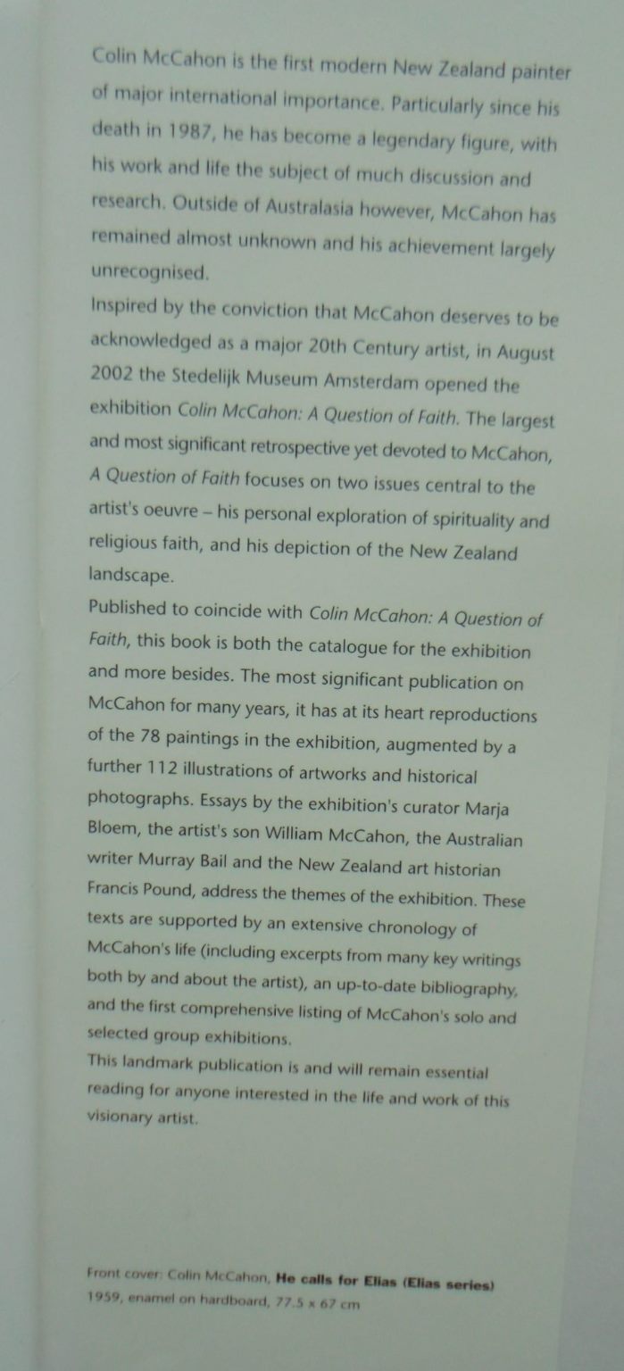 Colin McCahon A Question of Faith By M. Bloem, M. Browne. SCARCE.