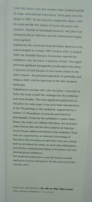 Colin McCahon A Question of Faith By M. Bloem, M. Browne. SCARCE.