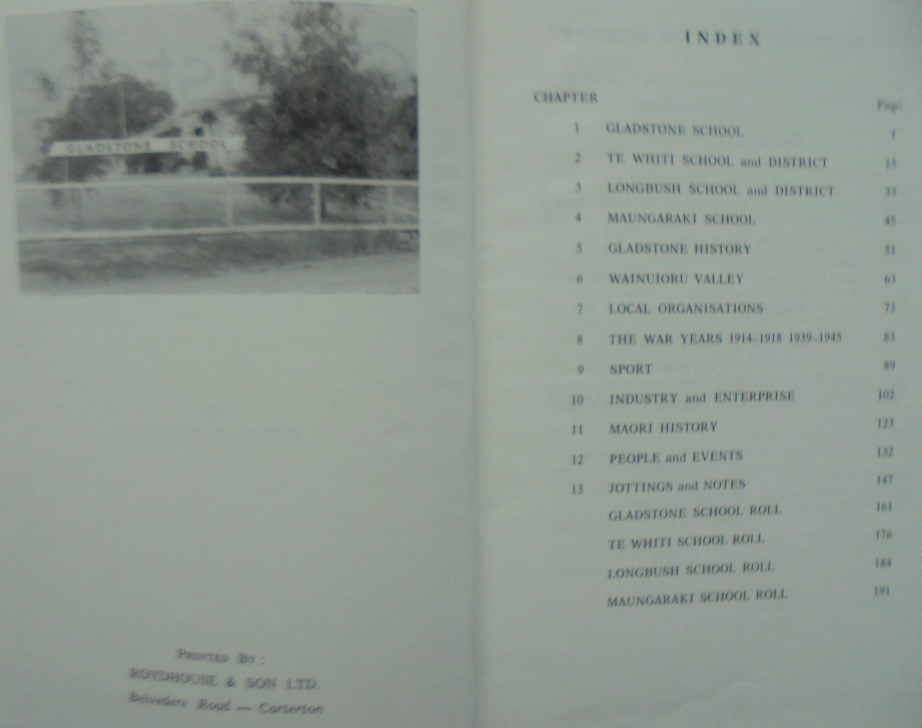 Gladstone, A History of Gladstone and Surrounding Districts. by Kevin J. Fearon.