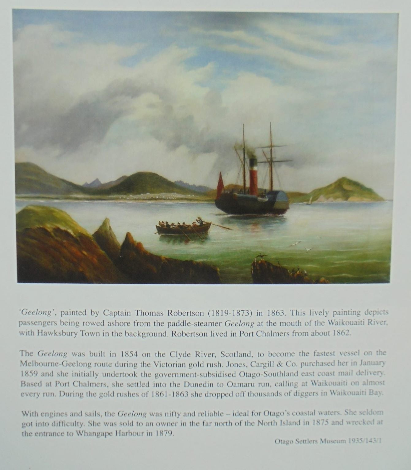 Roadway to the Rushes: Waikouaiti and District 1840-1890, Whaling, Agriculture and Gold by Eileen Foote. VERY SCARCE.