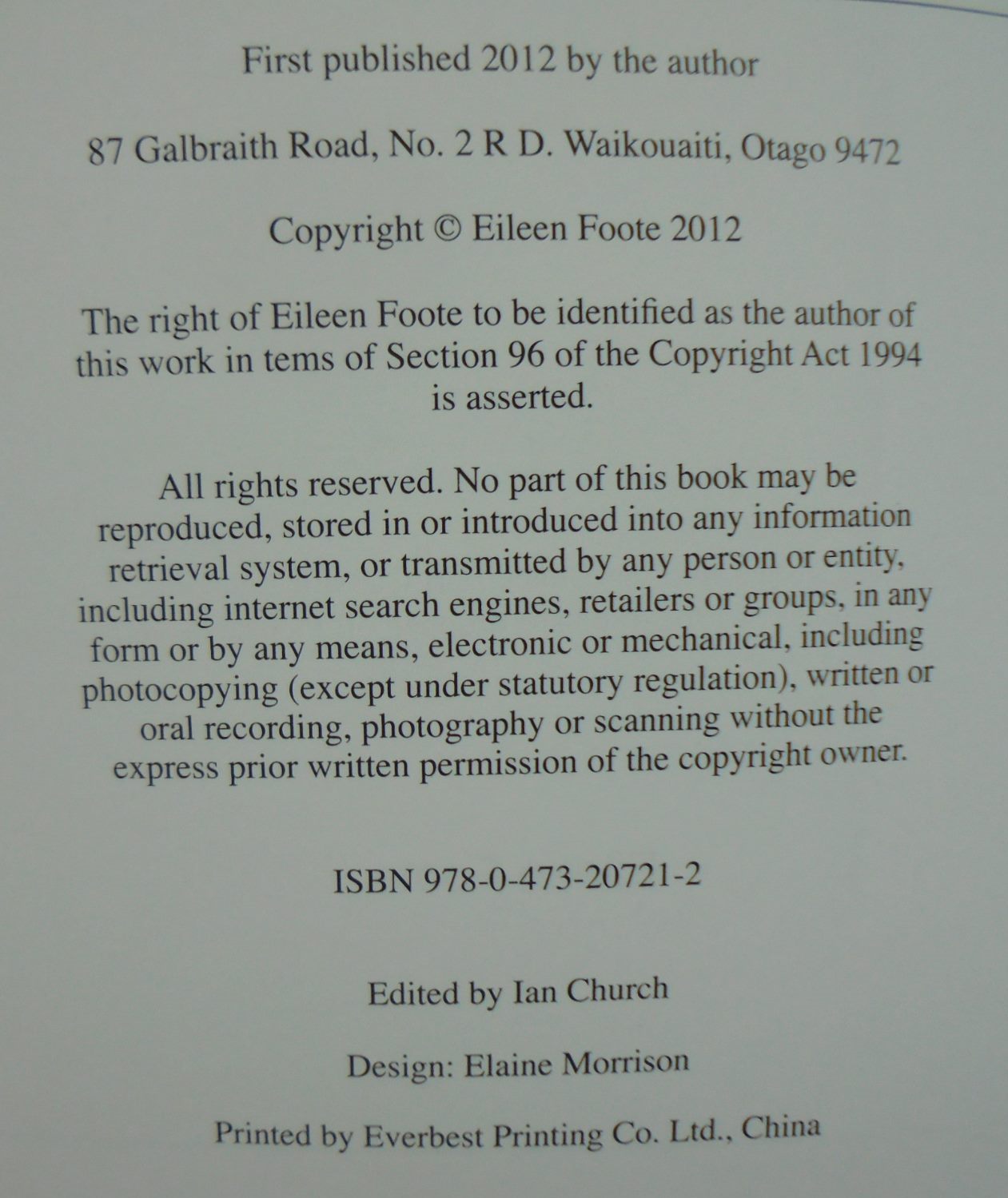 Roadway to the Rushes: Waikouaiti and District 1840-1890, Whaling, Agriculture and Gold by Eileen Foote. VERY SCARCE.