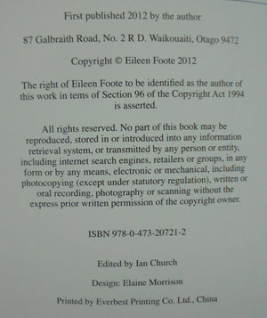 Roadway to the Rushes: Waikouaiti and District 1840-1890, Whaling, Agriculture and Gold by Eileen Foote. VERY SCARCE.