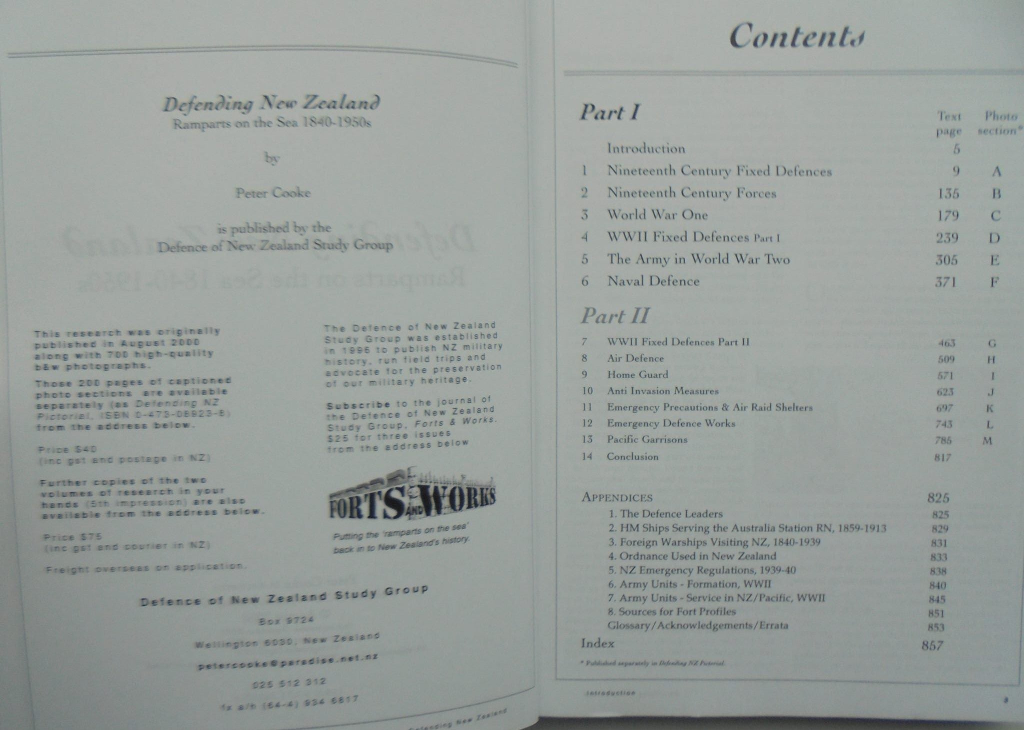 Defending New Zealand Ramparts on the Sea 1840-1950'S By Peter Cooke. VERY SCARCE. THREE VOLUME SET.