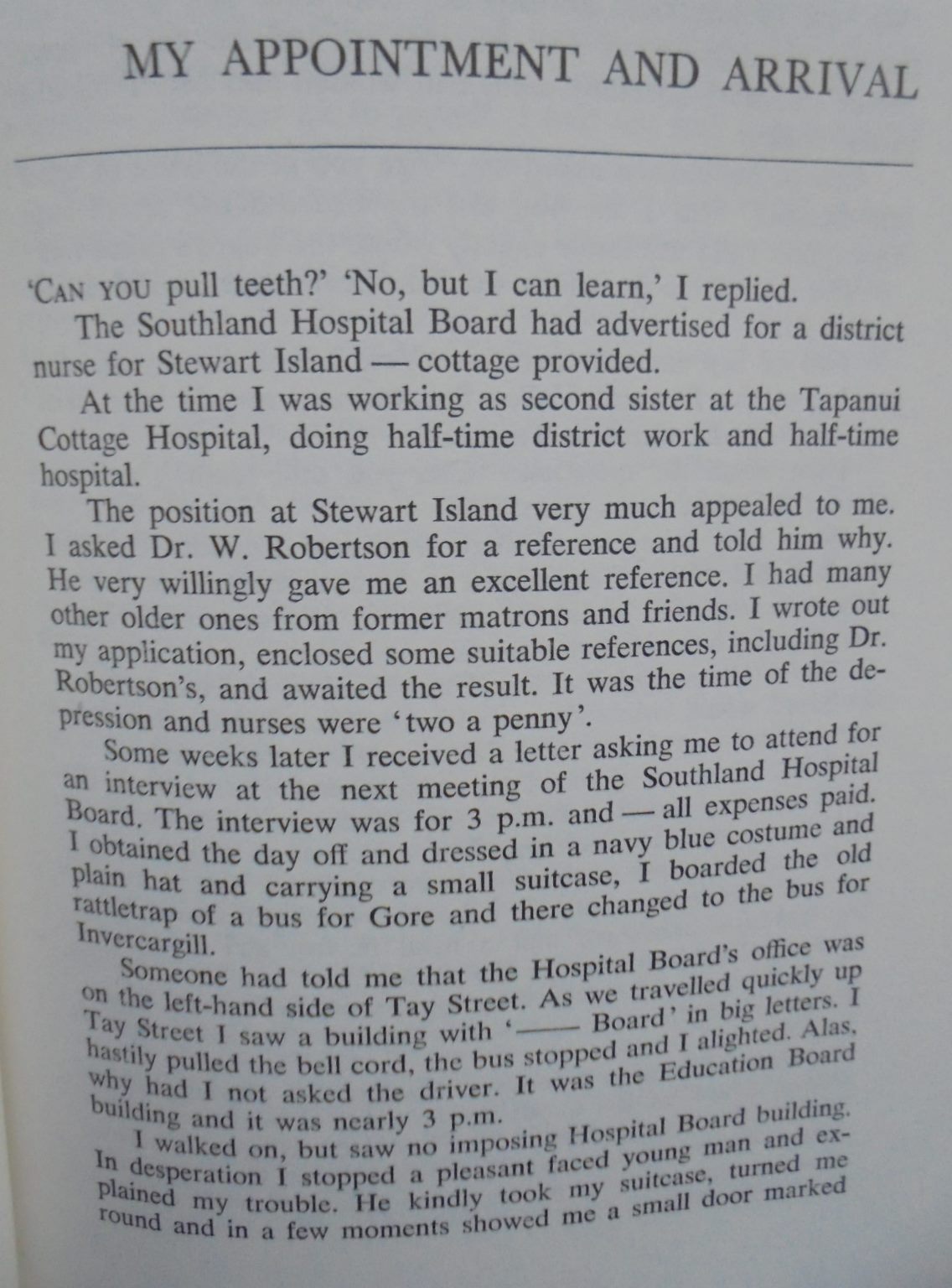 Stewart Island Days: A District Nurse Looks Back by Gladys Swain.