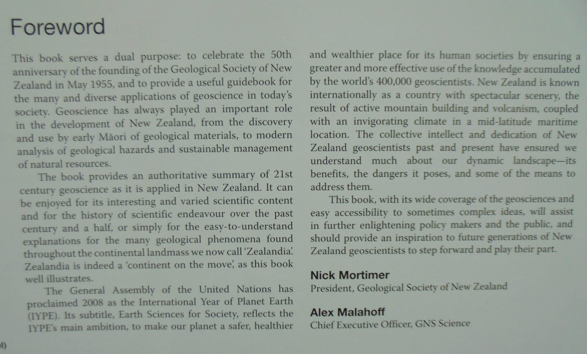 A Continent on the Move New Zealand Geoscience into the 21st Century By Ian Graham (Edited by).&nbsp;