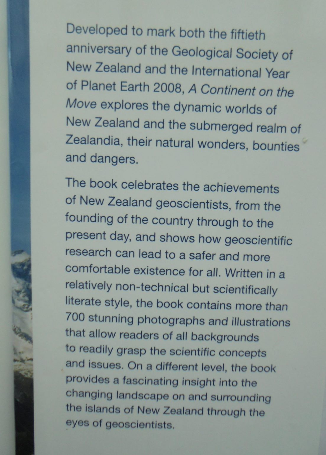 A Continent on the Move New Zealand Geoscience into the 21st Century By Ian Graham (Edited by).&nbsp;