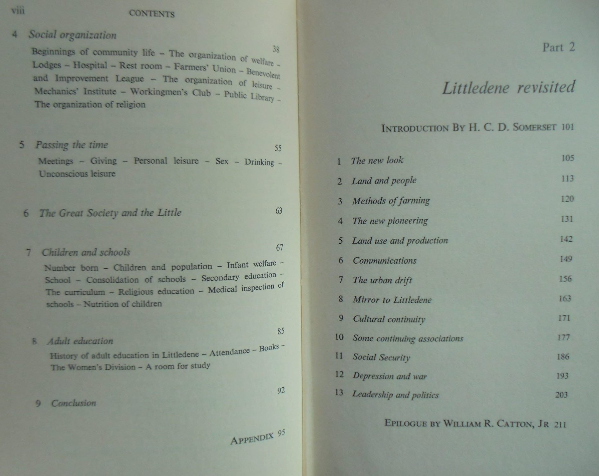 Littledene Patterns Of Change. By H.C.D. Somerset.