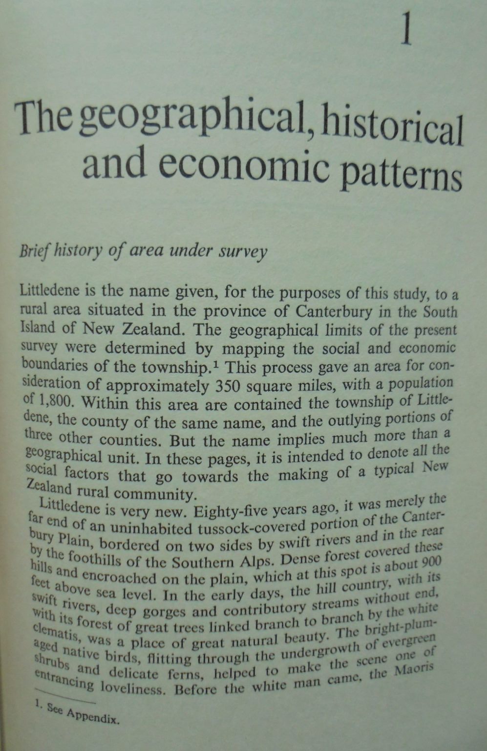 Littledene Patterns Of Change. By H.C.D. Somerset.