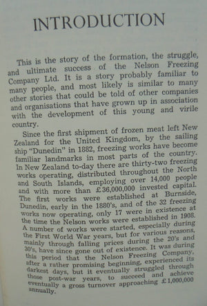 The First Fifty Years : a history of the Nelson Freezing Company Limited SIGNED by Arthur W. Parrott.