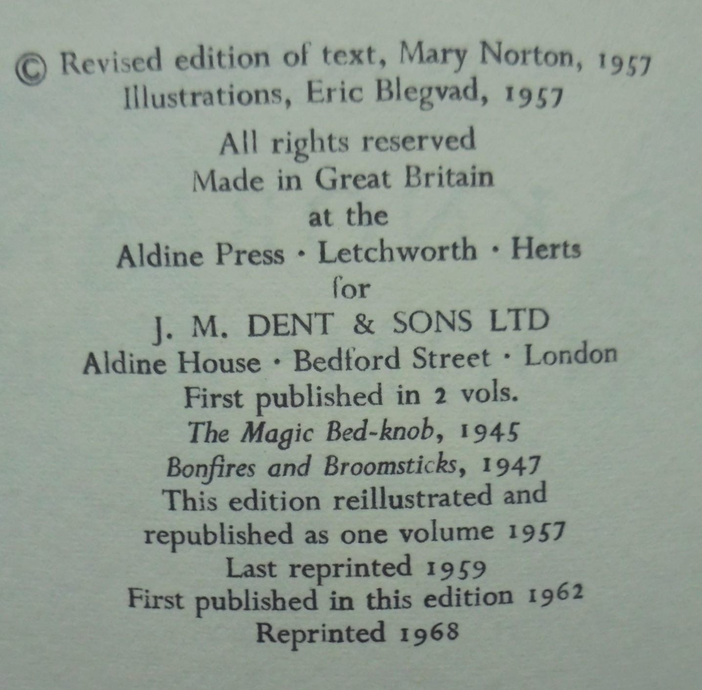 Bed Knob and Broomstick (1968). By Mary Norton