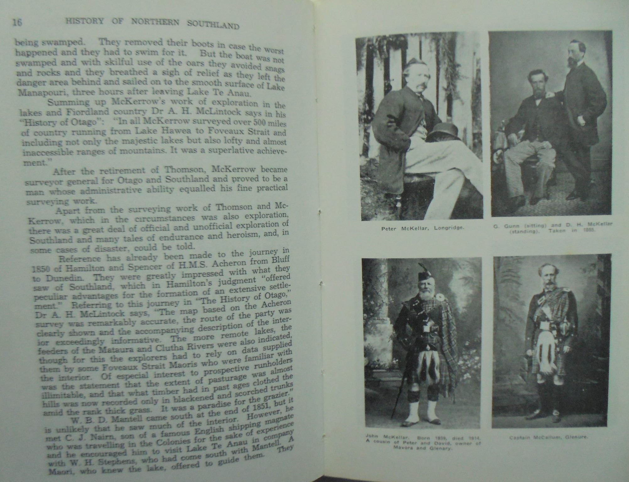 History of Northern Southland by George Alexander Hamilton. SCARCE.