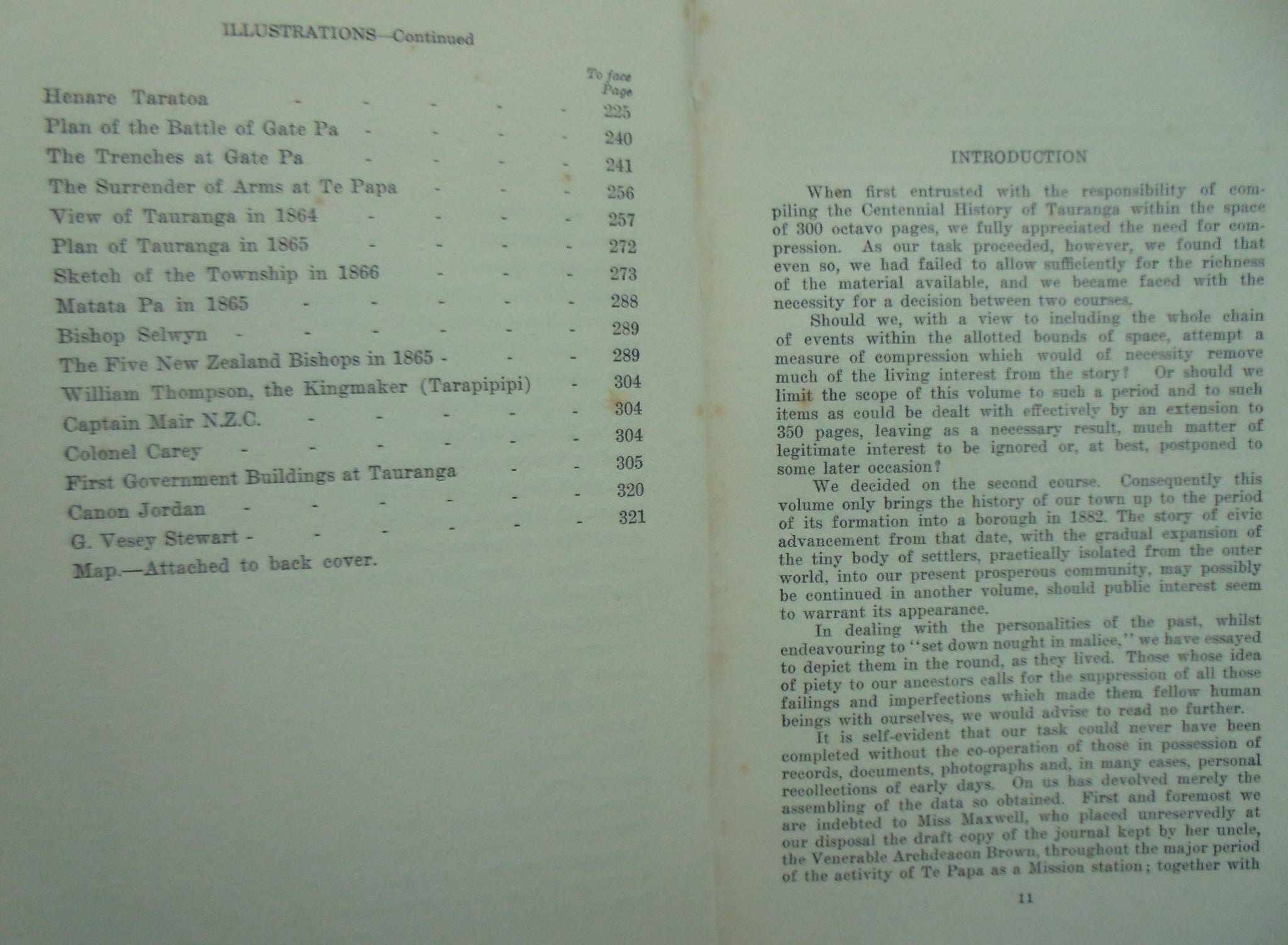 A Centennial History of Tauranga by Gifford, W H and H Bradney Williams. 1940, FIRST EDITION. SCARCE.