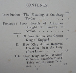 The Story of Sir Galahad. (1908). By Mary Blackwell Sterling. First Edition. SCARCE