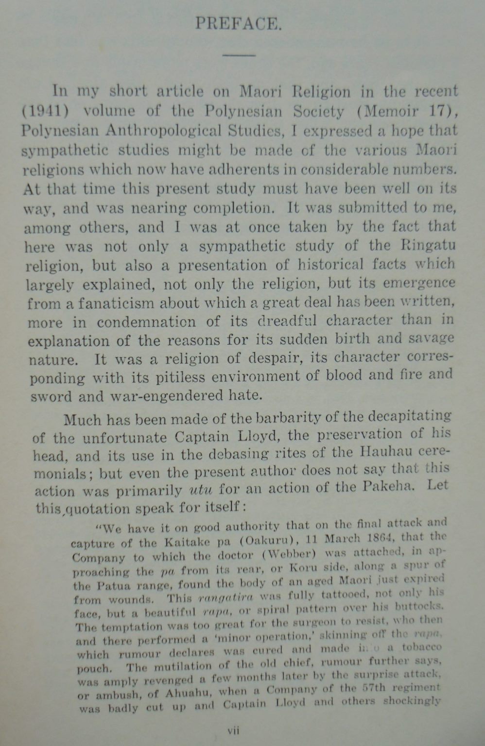 The Upraised Hand. The Spiritual Significance of the Rise of the Ringatu Faith by William Greenwood.