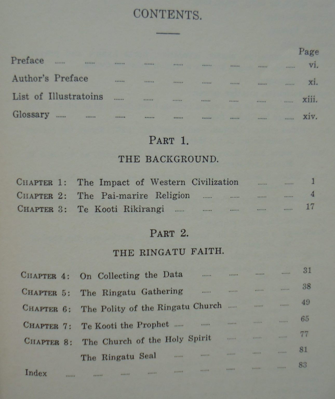 The Upraised Hand. The Spiritual Significance of the Rise of the Ringatu Faith by William Greenwood.