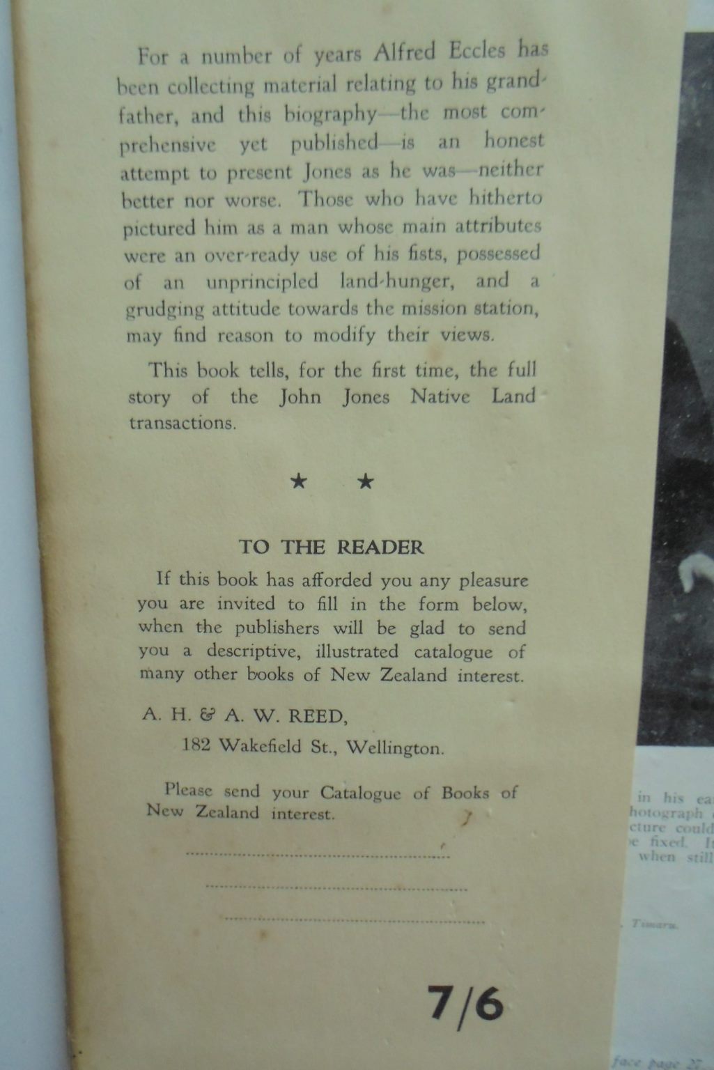 John Jones of Otago: Whaler - Coloniser - Shipowner - Merchant. SIGNED