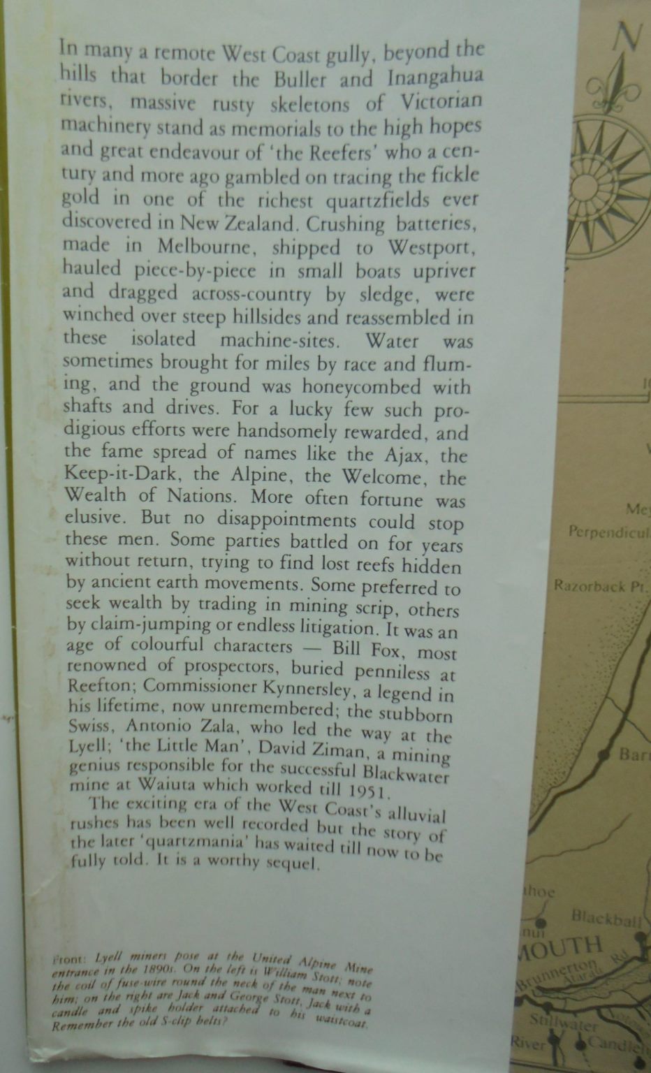 The Golden Reefs: An Account of the Great Days of Quartz-Mining at Reefton, Waiuta and the Lyell by Darrell Latham.