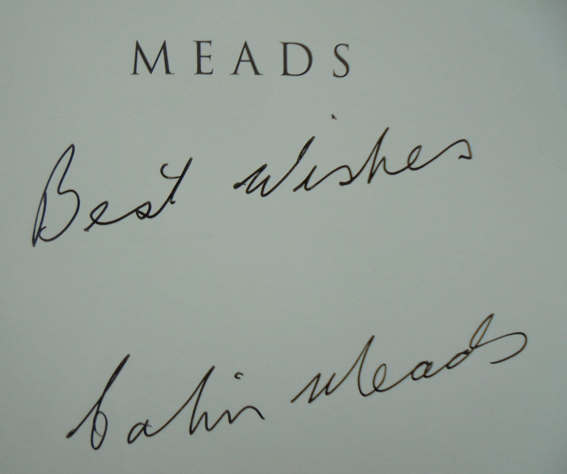 Meads By Brian Turner. SIGNED by Colin Meads.