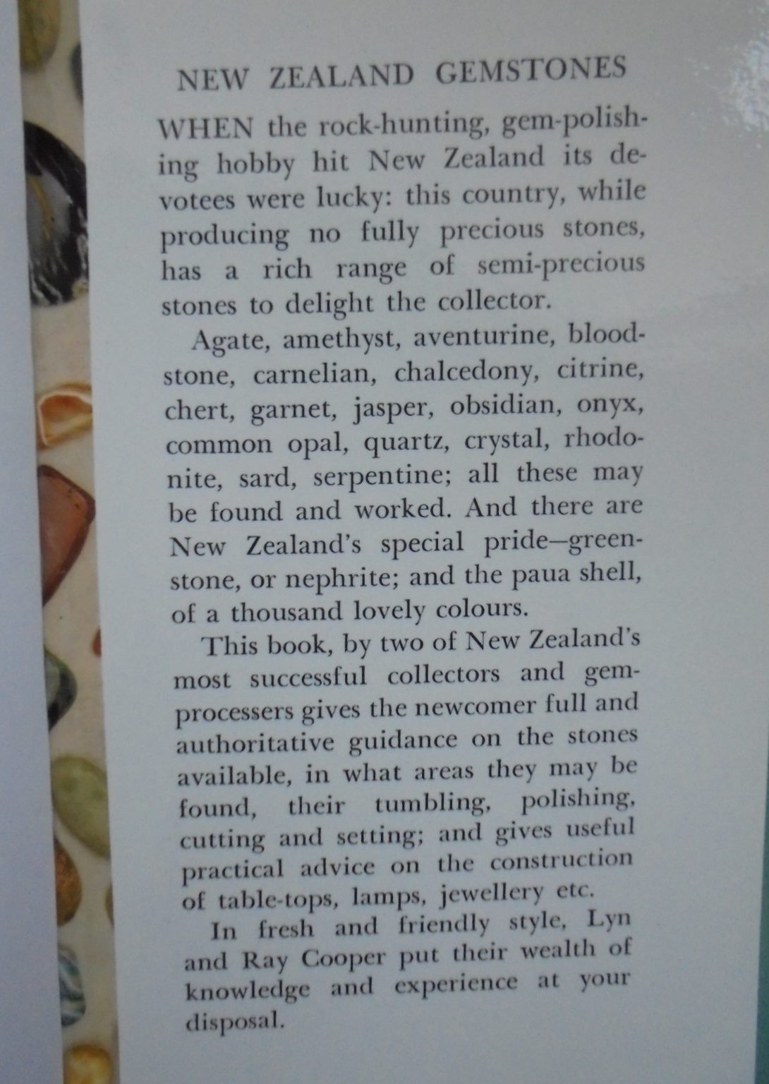 New Zealand Gemstones. By Lyn and Ray Cooper