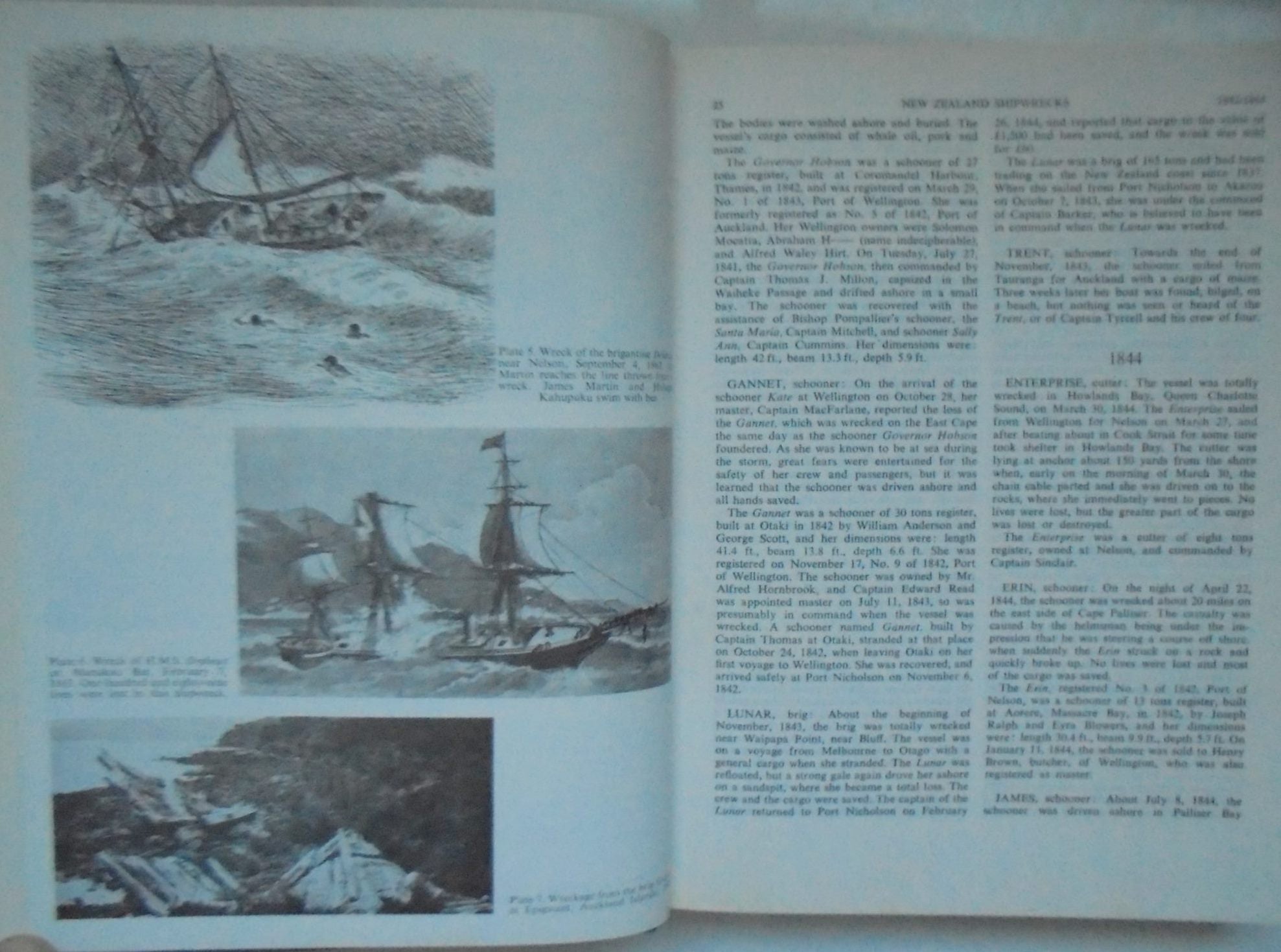 NEW ZEALAND SHIPWRECKS 1795-1982. By C.W.N. Ingram. 6th edition revised & enlarged.