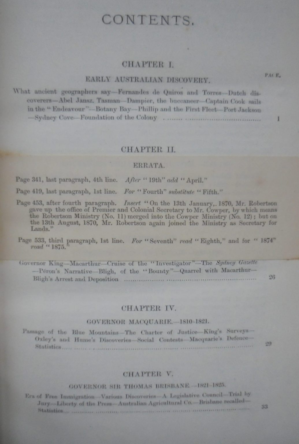 An Epitome Of The Official History Of New South Wales, From the Foundation Of The Colony, In 1788, To The Close Of The First Session Of The Eleventh Parliament Under Responsible Government, In 1883.