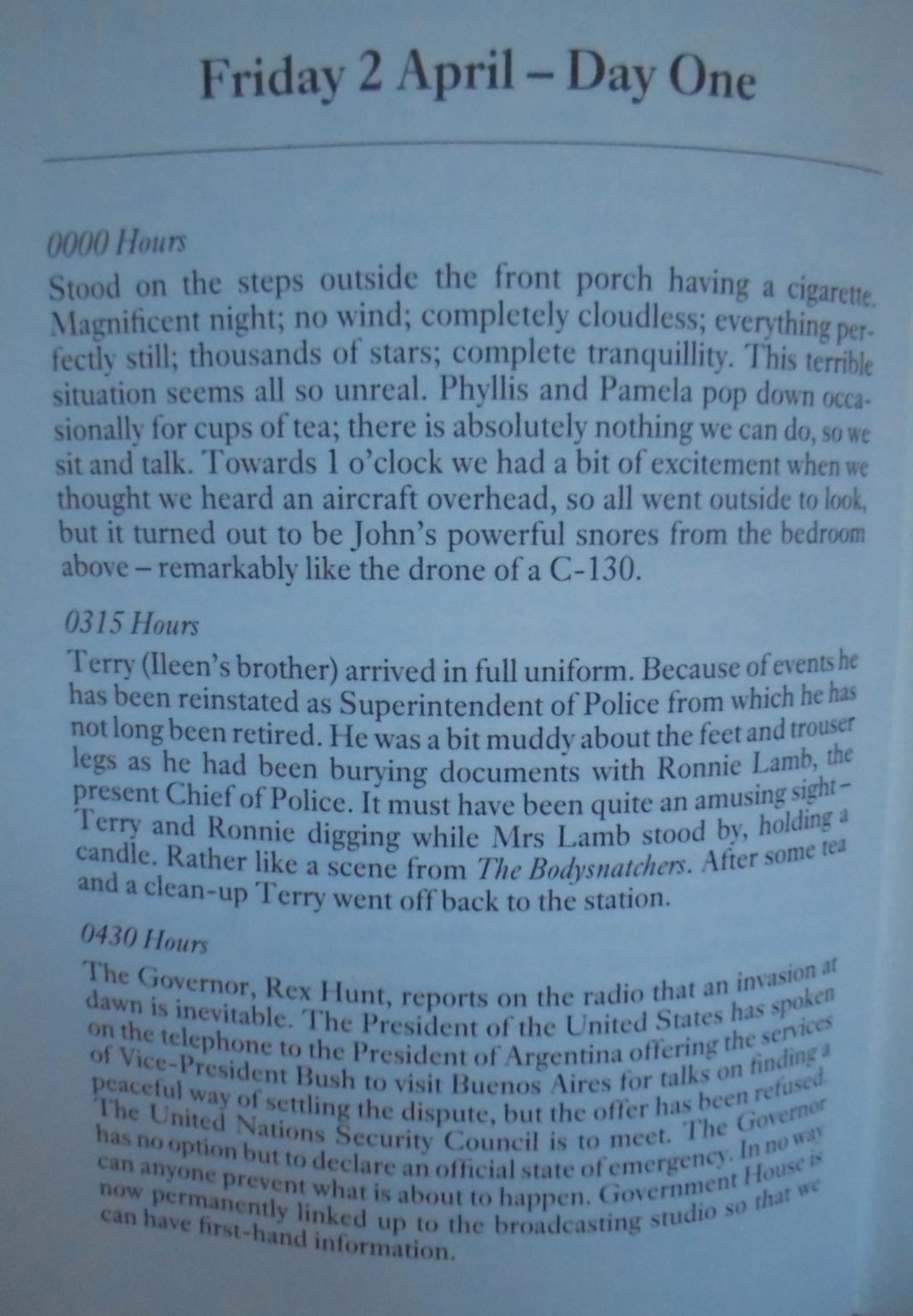 74 days. An islander's diary of the Falklands occupation by John Smith