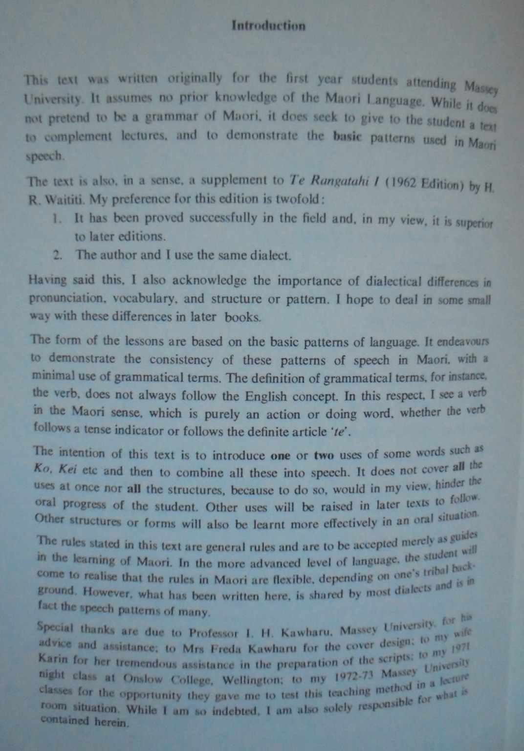 Te reo Maori: first lessons in Maori. By A.T.Mahuika