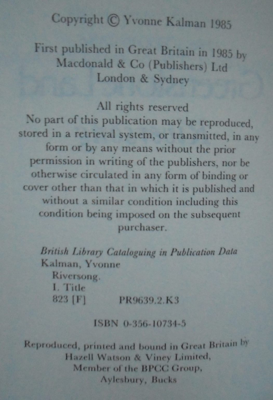 Greenstone Land & Riversong by Yvonne Kalman. A Saga of Early New Zealand. Hardback 1st editions