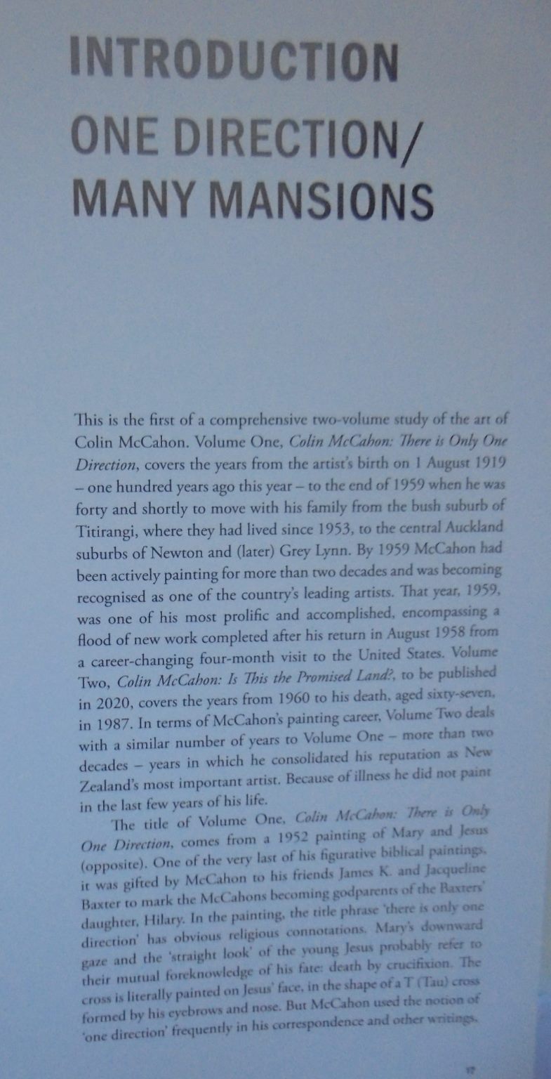 Colin McCahon: There is Only One Direction: Vol. I 1919 - 1959 By Peter Simpson