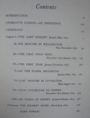 Letters from Early New Zealand by Charlotte Godley 1850 - 1853 by John Godley (Editor).